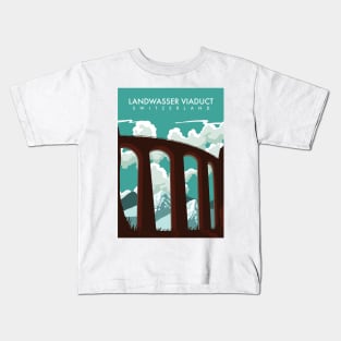 Landwasser Viaduct Switzerland Kids T-Shirt